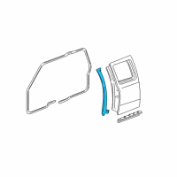 OEM 1999 Ford Ranger Front Weatherstrip Diagram - F87Z-13253A36-AA