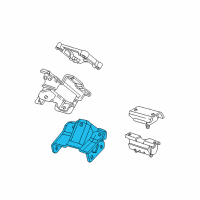 OEM 2003 Chevrolet Silverado 1500 Mount Bracket Diagram - 15113845