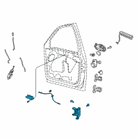 OEM Ford F-250 Latch Assembly Diagram - 8L3Z-15219A64-BB