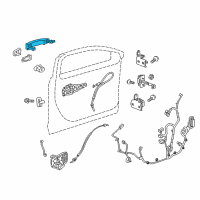 OEM 2016 Chevrolet Malibu Handle, Outside Diagram - 13511252