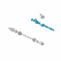 OEM 2001 Acura NSX Shaft Assembly, Half (Mt) Diagram - 44500-SL0-010