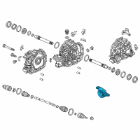 OEM 2020 Acura MDX Rubber Assembly, Right Rear Twin Motor Unit Mounting (Front ) Diagram - 50710-TRX-A01
