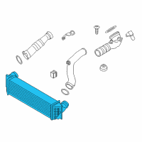 OEM BMW ActiveHybrid 7 Charge-Air Cooler Diagram - 17-11-7-605-664