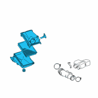 OEM 2021 Toyota 4Runner Air Cleaner Assembly Diagram - 17700-31861