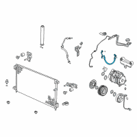 OEM 2003 Honda Accord Hose, Discharge Diagram - 80315-SDP-A61