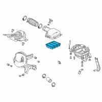 OEM 2021 Honda Accord Element Assembly, Air Cleaner Diagram - 17220-6A0-A00