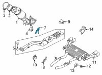 OEM 2022 BMW X3 PIPE CLAMP, TOP Diagram - 18-30-9-882-566