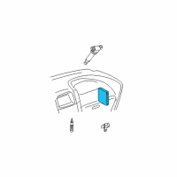 OEM 2002 Lexus ES300 Engine Computer Reman Diagram - 89666-33253-84