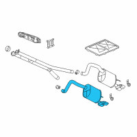 OEM 2007 Cadillac XLR Exhaust Muffler Assembly (W/ Tail Pipe) (RH Proc) Diagram - 15923966