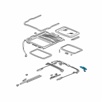 OEM 1994 Honda Civic Motor Assy., Sunroof Diagram - 70450-SR4-003