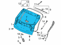 OEM 2022 Acura MDX Tailgate Complete Diagram - 68100-TYA-A00ZZ