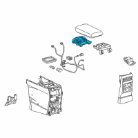 OEM 2015 Lexus RX450h Lock Sub-Assembly, Console Diagram - 58908-0E020