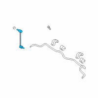 OEM Hyundai Sonata Link Assembly-Front Stabilizer, LH Diagram - 54830-2T000