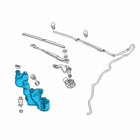 OEM 2015 Cadillac ELR Washer Reservoir Diagram - 23184317