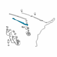 OEM 2015 Cadillac ELR Wiper Arm Diagram - 23184315