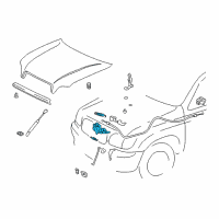 OEM Toyota Tundra Lock Assembly Diagram - 53510-0C011