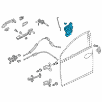 OEM Honda Insight Latch Assembly, Front Diagram - 72110-TXM-A01