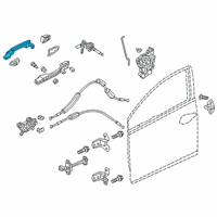 OEM 2018 Honda Accord Hndll, Front-(Platinum White Pearl) Diagram - 72181-TVA-A72ZE