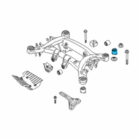 OEM 2022 BMW X4 Rubber Mounting Rear Diagram - 33-30-6-868-509