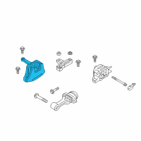 OEM 2020 Hyundai Elantra Engine Mounting Bracket Assembly Diagram - 21810-F2000