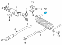 OEM 2021 BMW 228i xDrive Gran Coupe TAILPIPE TIP, BLACK CHROME Diagram - 18-30-9-489-053