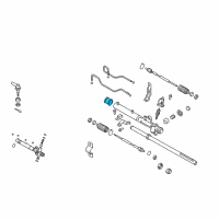OEM Hyundai Rubber-Steering Gear Mounting Diagram - 57789-2D000