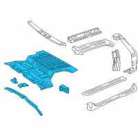 OEM Chevrolet Blazer Panel Asm, Floor Rear Diagram - 12546343