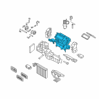 OEM 2013 BMW X5 Empty Housing For Heater/Air Condit.Unit Diagram - 64-11-9-127-180