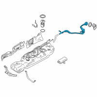 OEM 2013 Nissan Quest Tube Assy-Filler Diagram - 17221-1JA0C