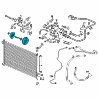 OEM 2014 Acura ILX Clutch Set, Compressor Diagram - 38900-RW0-A02