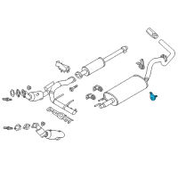 OEM 2022 Ford F-150 Muffler Rear Mount Diagram - HL3Z-5A246-A