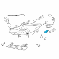 OEM 2016 Nissan Versa Note Bulb Diagram - 26261-8992A