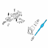 OEM 2015 Nissan GT-R Shaft Assy-Steering Column, Lower Diagram - 48822-JF10A