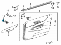 OEM Toyota Mirai Mirror Switch Diagram - 84872-62050