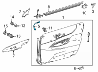 OEM 2022 Toyota Mirai Led Lamp Diagram - 81080-62020