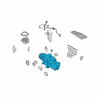 OEM 2012 Ford Escape Evaporator Assembly Diagram - AL8Z-19B555-A