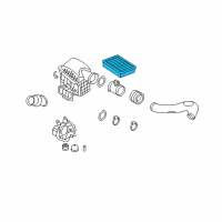 OEM BMW Alpina B7 Air Filter Element Diagram - 13-71-7-514-832