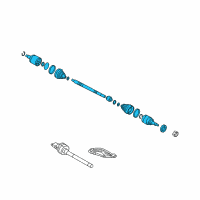 OEM Hyundai Shaft Assembly-Drive, LH Diagram - 49500-D3060