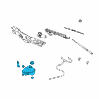 OEM Lincoln Washer Reservoir Diagram - 8W1Z-17618-A