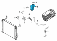 OEM 2022 Lexus NX450h+ Coolant Reservoir Diagram - G910G42010