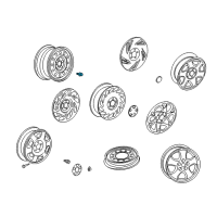 OEM Saturn LS2 Bolt/Screw, Wheel Diagram - 24406586