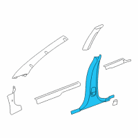 OEM 2005 Dodge Stratus Panel-B Pillar Trim Diagram - RC20WL5AG