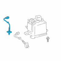 OEM 2002 Toyota Tundra Rear Oxygen Sensor Diagram - 89465-09160