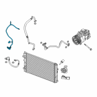 OEM 2019 Infiniti QX30 Pipe Assembly-Front Cooler, High Diagram - 92440-5DA4A