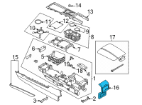 OEM 2022 Lincoln Corsair PANEL - CONSOLE Diagram - LJ7Z-78045E24-AA