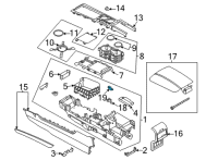 OEM Lincoln CATCH - STOWAGE BOX DOOR Diagram - LJ7Z-7806162-AA