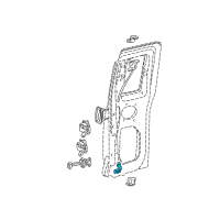 OEM 2008 Ford Ranger Latch Assembly Diagram - 8L5Z-1326413-A