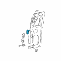 OEM 2010 Ford Ranger Handle, Outside Diagram - 7L5Z-1326604-AA