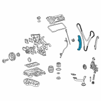 OEM 2010 Lexus RX350 Slipper, Chain Tensioner Diagram - 13559-0P010