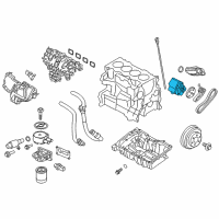 OEM 2014 Lincoln MKZ Oil Pump Diagram - F2GZ-6600-A